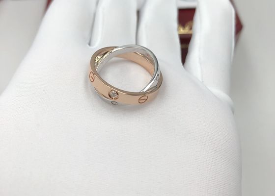 Stilvolles B4094600 0,19 Karat wirklicher Diamond Engagement Rings For Women