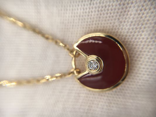 Xs-Modell Pink Gold Cartier Amulette De Cartier Necklace For Wedding